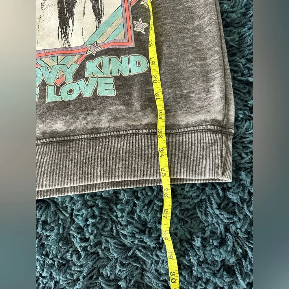 Recycled Karma Grey Burnout Sonny and Cher crewneck Sweatshirt Size Small - Picture 5 of 12